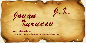 Jovan Kuručev vizit kartica
